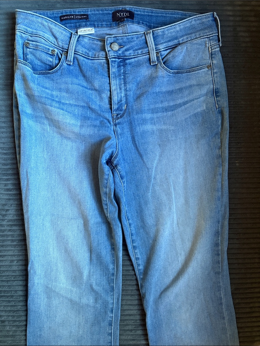 NYDJ Light Blue Flare Jeans - Stretch Wide Leg